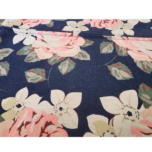 CANVASLIFE Blue Floral Laptop Zip Sleeve Case Roses Pink Tablet Pocket Computer - Picture 10 of 11